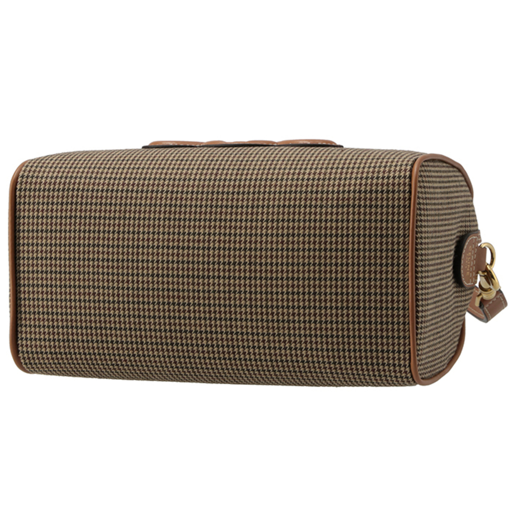 Celine Small Triomphe Boston Bag Houndstooth Brown - Picture 4 of 10